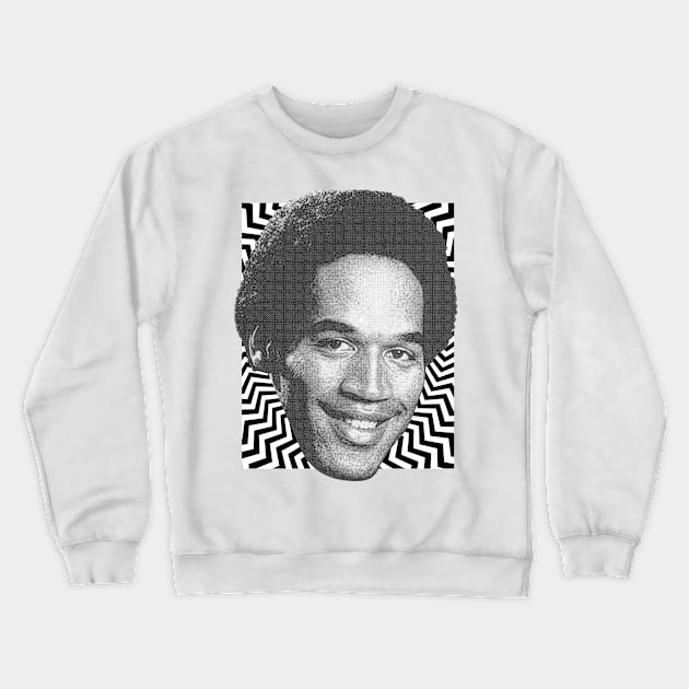 Oj Simpson mugshot Crewneck Sweatshirt by scallywag studio